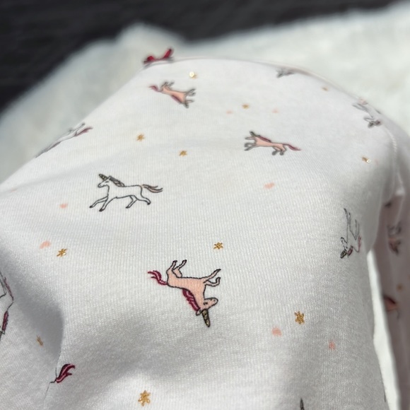 💝 10/$10 💝 Unicorn Long Sleeve CARTER'S Onesie Size 12 months - Picture 6 of 9